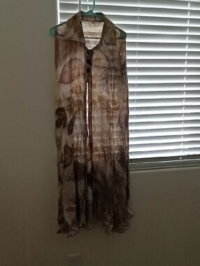 Long Flowy High Side Slit Vest